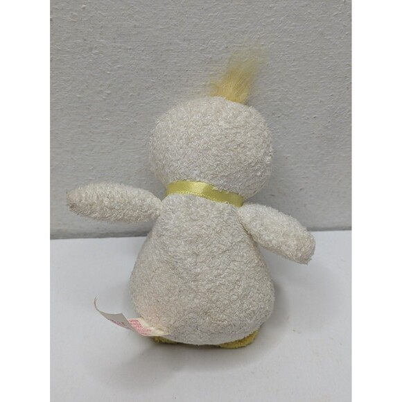 Russ Berrie LuvPets Luv Bunch Duck Soft Plush Mini 3" Bow Yellow Terrycloth - Picture 2 of 5
